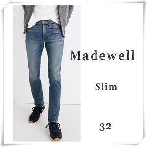 MADEWELL Slim Jeans in Danforth Wash Size 32 Style #K6003 29” Inseam
